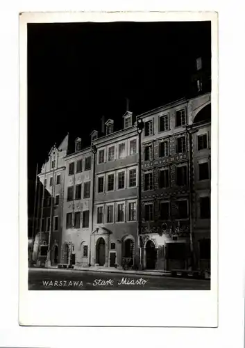 Ak Warschau Warszawa Stare Miasto – Cały Naród buduje Swoją Stolicę