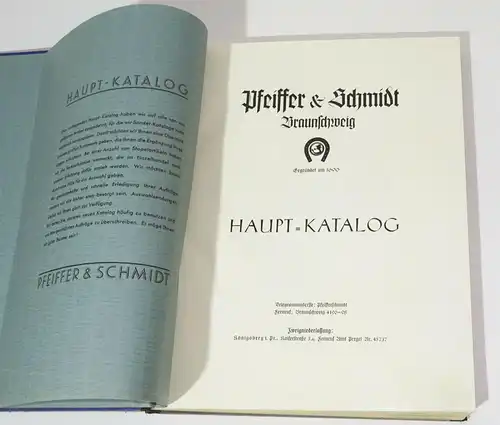 Kurzwaren Katalog Pfeiffer Schmidt Braunschweig Wolle Spitze Nähzeug 1930er