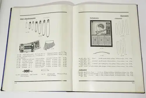 Kurzwaren Katalog Pfeiffer Schmidt Braunschweig Wolle Spitze Nähzeug 1930er