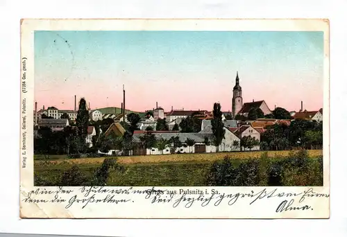 Ak Gruß aus Pulsnitz i. Sa. Postkarte 1911