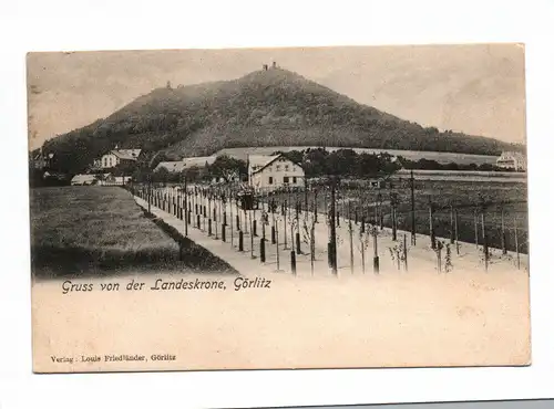 Ak Gruß von der Landeskrone Görlitz Postkarte