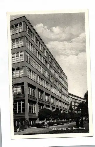 Ak Foto Jena Schillerstraße mit Zeiss-Werk