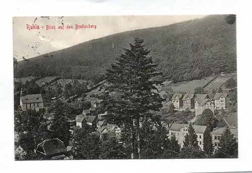 Ak Ruhla – Blick auf den Breitenberg 1914