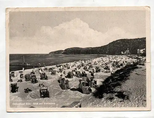 Ak Ostseebad Binz Blick auf Steilküste DDR 1952