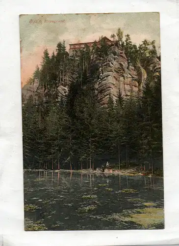 Ak Oybin Hausgrund Postkarte 1906