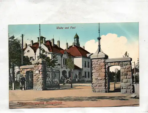 Ak Truppenübungsplatz Königsbrück Wache und Post 1915
