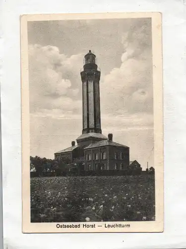 Ak Ostseebad Horst Leuchtturm