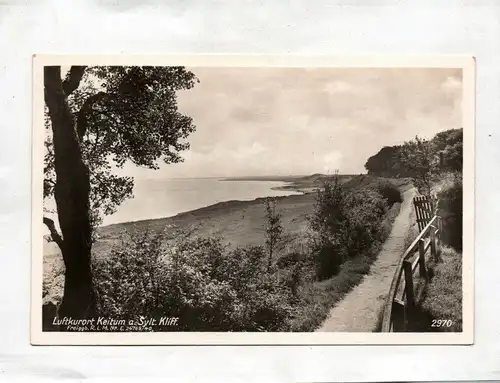 Ak Photo Luftkurort Keitum Sylt Kliff Echtfoto Postkarte