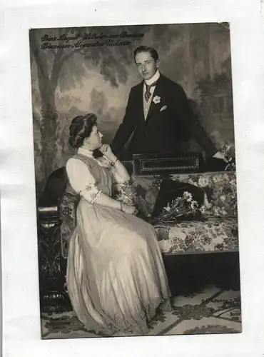 Ak Prinz August Wilhelm von Preussen Prinzessin Alexandra Victoria