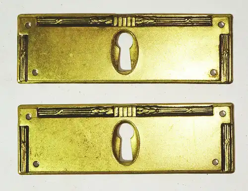 2 x alte Jugendstil Möbelbeschläge Möbelbeschlag aus Messing