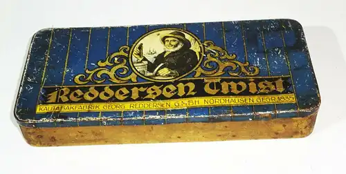 Reddersen Twist Alte Blechdose Kautabak Vintage Sammler Deko Tin Box Tabak