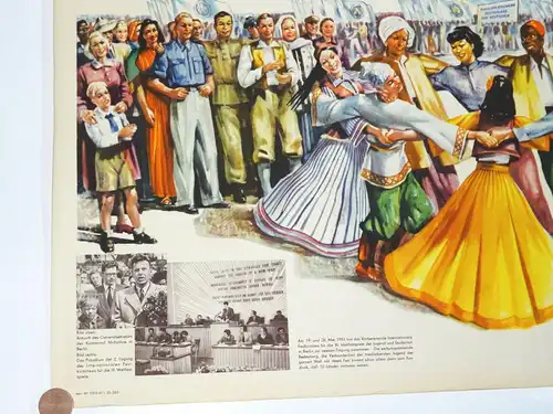 DDR Plakat Weltfestspiele 1951 Vintage Poster Sammler