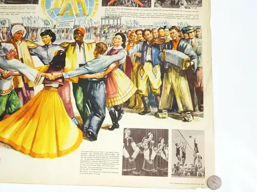 DDR Plakat Weltfestspiele 1951 Vintage Poster Sammler 
