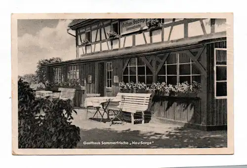 Ak Gasthaus Sommerfrische „Neue Sorge“ Waltersdorf Großschönau DDR 1957