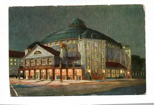 Ak Stosch Sarrasani Zirkusgebäude Dresden 1917