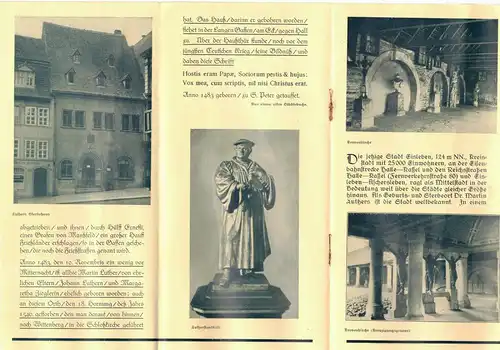 Lutherstadt Eisleben Reiseprospekt 1936 Prospekt Thüringen 