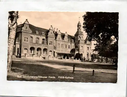 Ak Bad Schmiedeberg/Dübener Heide FDGB-Kurhaus DDR 1963