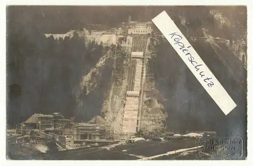 Foto Ak Bau eines Pumpspeicherwerk München um 1910/20