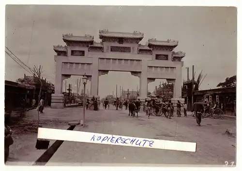 Foto Clemens von Ketteler Denkmal Peking 1910 Beijing  北京 China !