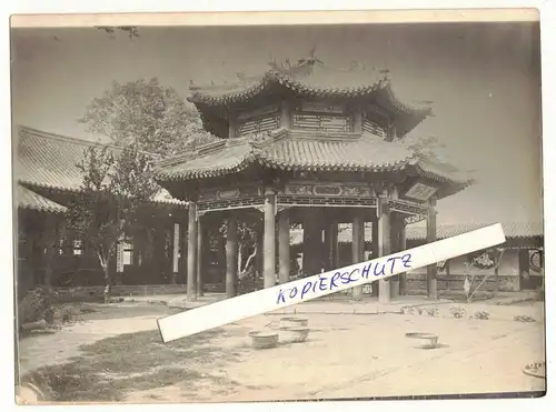Foto Tempel bei Nanjing 南京 um 1910 China Kolonie !