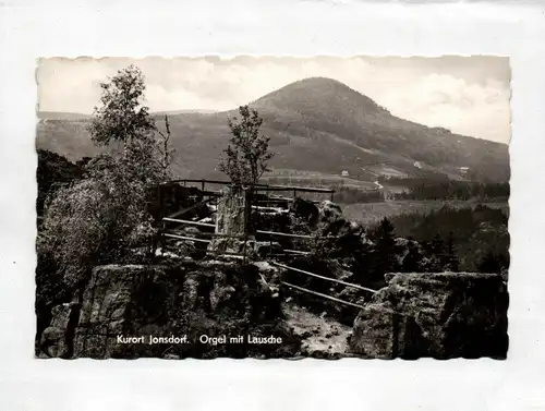 Ak Kurort Jonsdorf Orgel mit Lausche DDR 1959