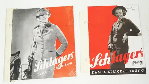 3 schöne Mode Prospekte Damenmode 1930er !