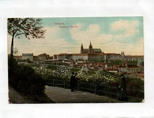 Ak PRAHA Hradčany Ansichtskarte Prag Tschechien 1907