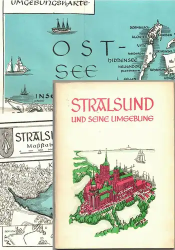 Stralsund und seine Umgebung Karten Herbert Ewe 1984 DDR ! (H1