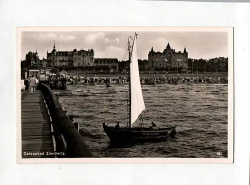 Ak Ostseebad Zinnowitz. 1938