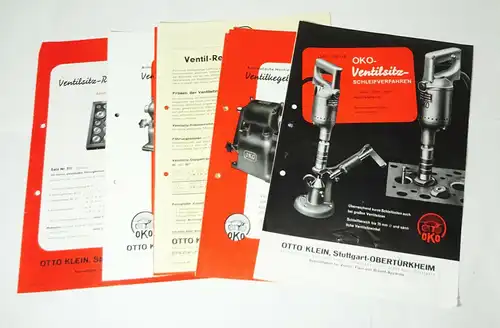 Konvolut Werbe Prospekte Otto Klein Stuttgart Obertürkheim Ventil Schleifer Kfz 