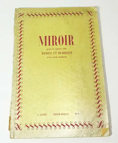 Mode Musterbuch Miroir Robes et Blouses 1950/51 Rockabilly Fashion Prints Drucke