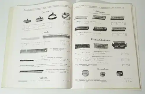 Katalog Meyer Hildesheim Kurzwaren Schreibwaren Bürsten 1930er !