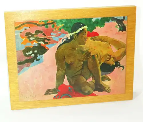 DDR Kunstdruck Aha oé feii ? Paul Gauguin Deko true Vintage !