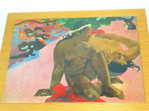 DDR Kunstdruck Aha oé feii ? Paul Gauguin Deko true Vintage !