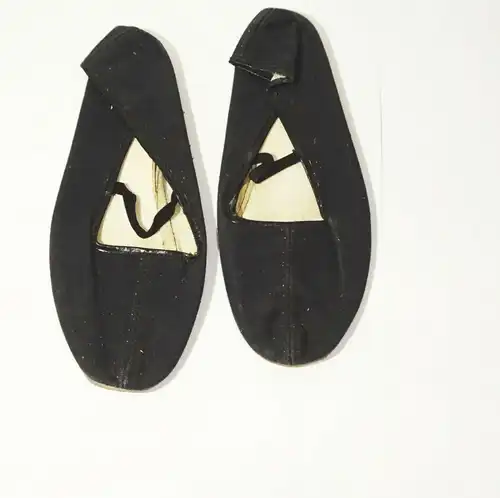 DDR Gymnastikschuhe Größe 39 / 40 Schwarz Turnschuhe Ballettschuhe Schläppchen