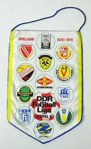 Wimpel DDR Fussball Liga Staffel D Spieljahr 1978 / 1979 !