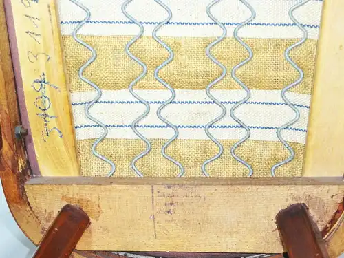 Alter Stuhl 50er 60er Jahre Rockabilly Mid Century Holzstuhl chair Deko Vintage