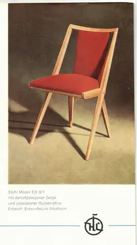Alter Stuhl 50er 60er Jahre Rockabilly Mid Century Holzstuhl chair Deko Vintage