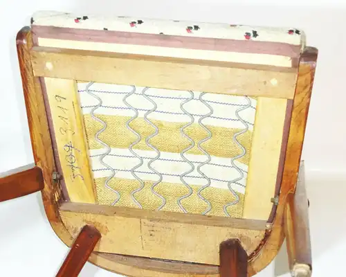 Alter Stuhl 50er 60er Jahre Rockabilly Mid Century Holzstuhl chair Deko Vintage