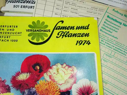 3 DDR Garten Kataloge Saatgut Blumen Gemüse Sämereien 1970er Jahre !