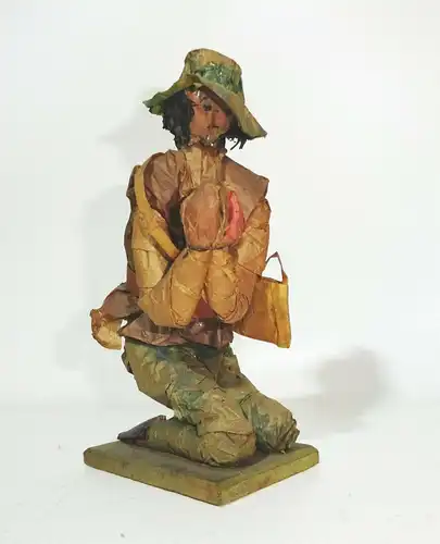 Uralte Weihnachtsfiguren heilige Könige Figuren aus Papier Volkskunst 1850/1900