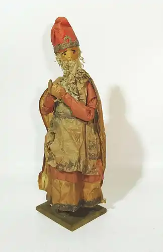 Uralte Weihnachtsfiguren heilige Könige Figuren aus Papier Volkskunst 1850/1900