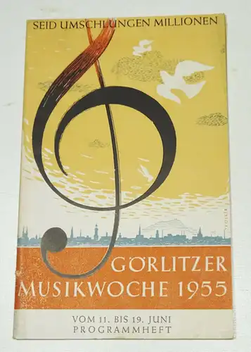 Programmheft Görlitz Musikwoche 1955 ! (H2