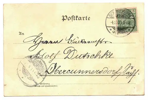 Litho Ak Gruss aus dem Riesengebirge Mehrbild 1900 (A4204