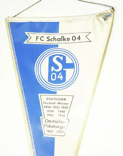 Alter FC Schalke 04 Wimpel Deutscher Fussball Meister !