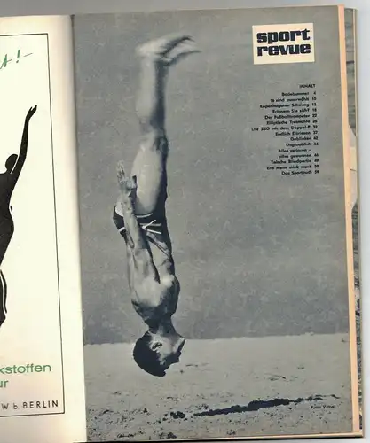 Sport Revue DDR 6 / 1962 Zeitschrift Sportverlag Berlin !