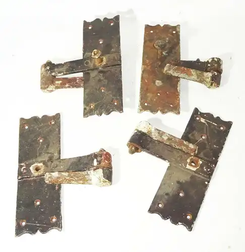 4 x uralte Türbänder Türband Türbeschlag geschmiedet true vintage ! 