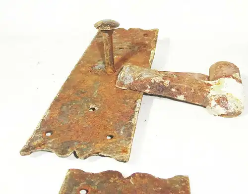 4 x uralte Türbänder Türband Türbeschlag geschmiedet true vintage ! 