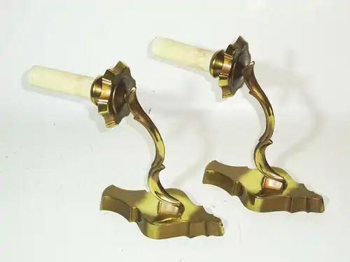 2 Wandlampen wie Kerzenhalter E14 Messing Vintage Deko !