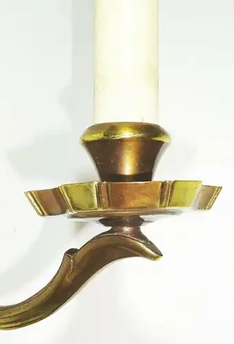2 Wandlampen wie Kerzenhalter E14 Messing Vintage Deko !